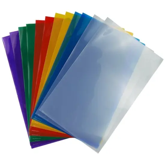JAM Paper 9" x 14.5" Plastic Sleeve Page Protectors, 12ct. {1}