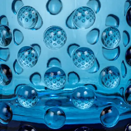 Hello Honey&reg; 12oz. Blue Hobnail Drinking Glass {3}