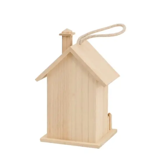 8" Heart & Fence Wood Birdhouse by Make Market® {4}