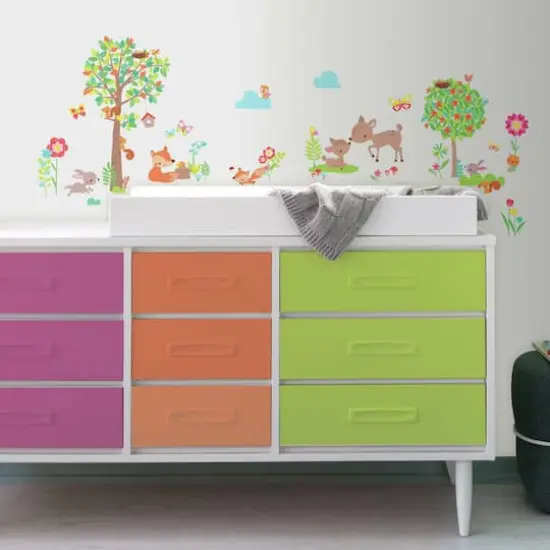 RoomMates Woodland Creatures Peel And Stick Wall Decals {4}
