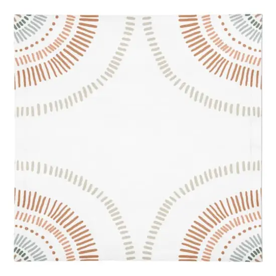Dashed Earthtones 10" x 10" Cotton Twill Napkin {1}
