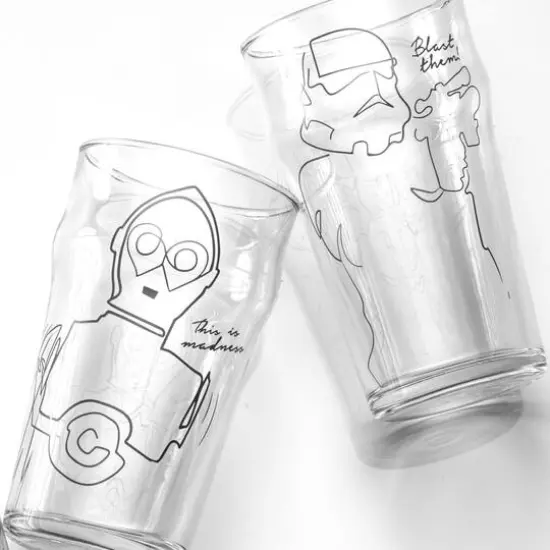 JoyJolt® Star Wars™ 19oz. Striking Sketch Characters Collection Pint Mug Set, 4ct. {4}