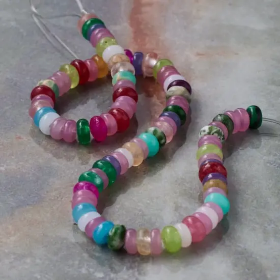 Mixed Stone Rondelle Beads by Bead Landing&trade; {3}