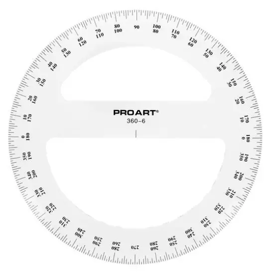Pro Art&reg; 6" 360 Degree Protractor {3}