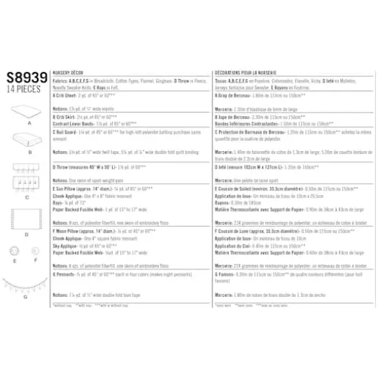 Simplicity&reg; Pattern CS8939 (One Size) {3}