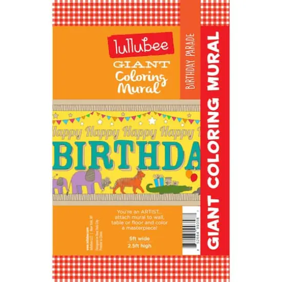 Lullubee Birthday Parade Giant Coloring Mural {3}
