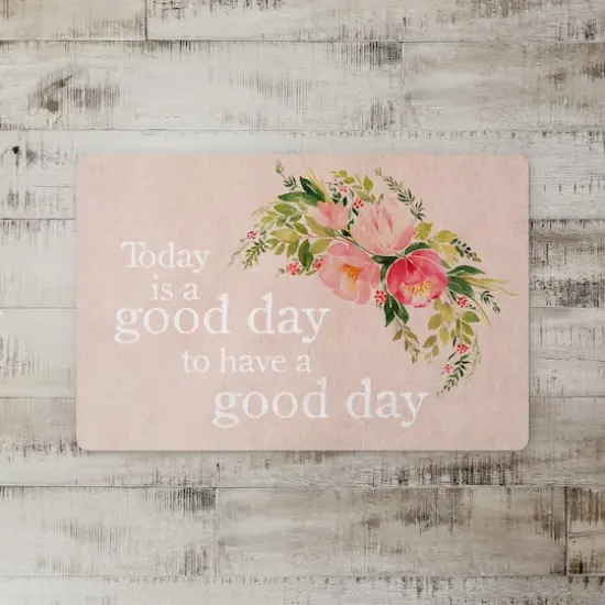 Good Day Flowers Floor Mat {3}