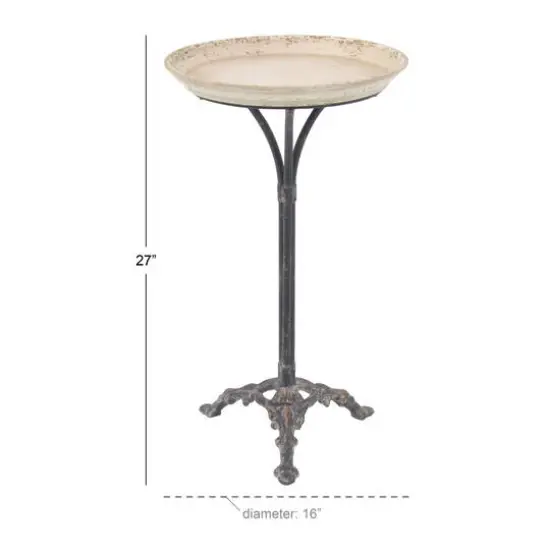 27" Iron & Pine Farmhouse Accent Table {6}