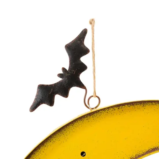 Glitzhome&reg; 45" Lighted Metal Halloween Moon Yard Stake {7}