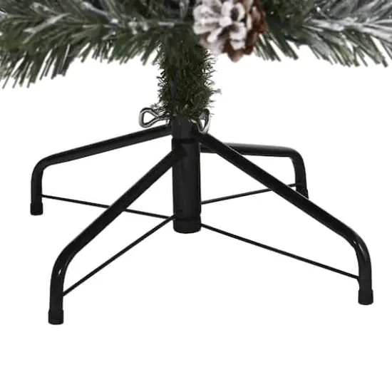 6ft. Pre-Lit White River Mountain Pine Artificial Christmas Tree, Clear LED Lights {5}