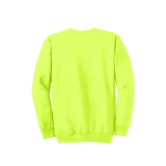 Port & Company&reg; Essential Fleece Crewneck Sweatshirt Safety Green {5}