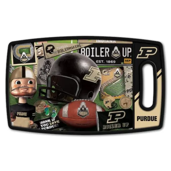 College Retro Series Cutting BoardPurdue Boilermakers FB {1}