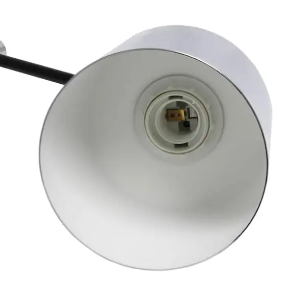 Lalia Home Mid Century Modern Metal Table Lamp Chrome {7}