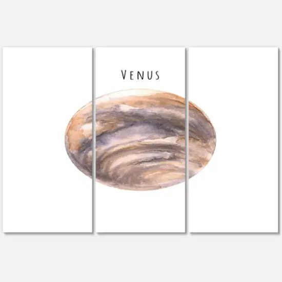 Designart - Planet Venus - Bohemian & Eclectic Canvas Wall Art Print {4}