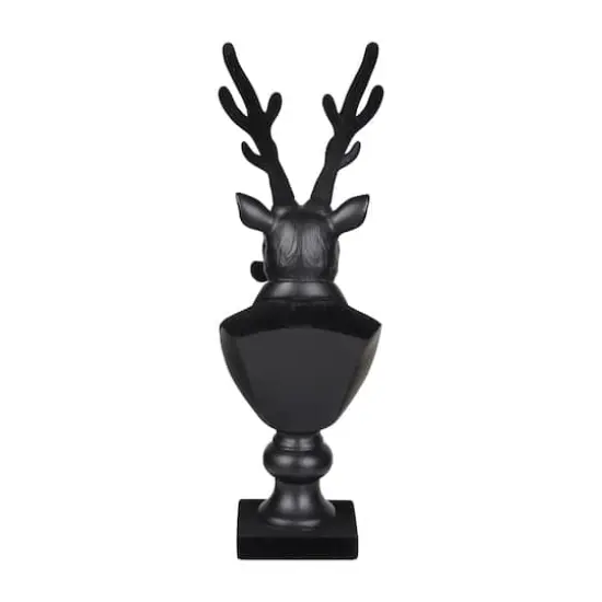 14" Black Reindeer Bust with Glasses & Pipe by Ashland&reg; {9}