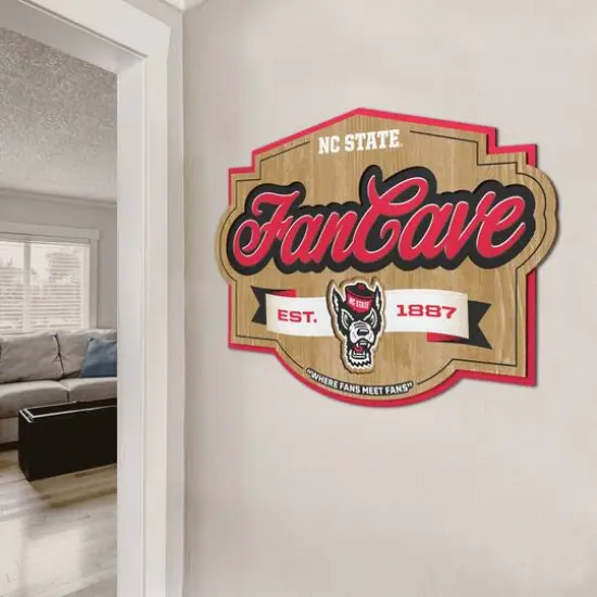NCAA Fan Cave Sign NC State Wolfpack {5}