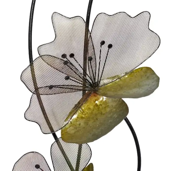 White Flower Black Tin Wall Art Set, 2ct. {3}