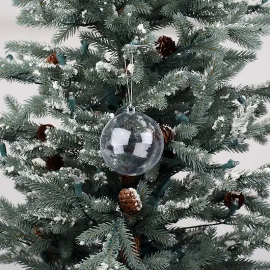 3.5" DIY Clear Plastic Snap Ball Ornaments, 12ct. by Make Market&reg; {6}