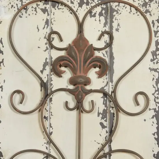 32" White Rustic Wood Wall Decor, 2ct. {5}