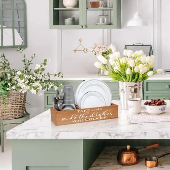 Elegant Designs 17" Kitchen Organizer Natural Wood {5}