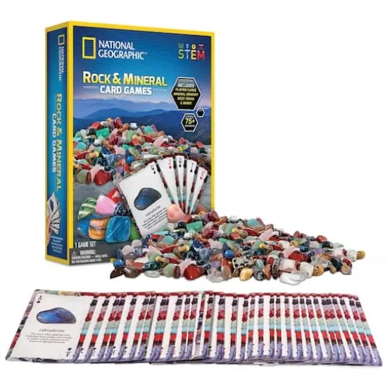 National Geographic&trade; S.T.E.M. Rock & Mineral Card Games {1}