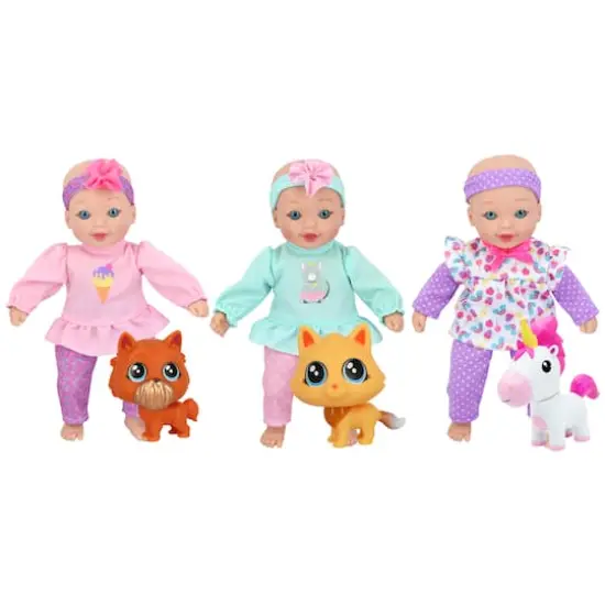 Little Darlings Little Sweeties Baby Doll With Pets {1}