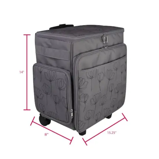 Everything Mary Purple Floral Rolling Craft Bag {3}