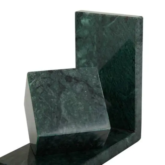 CosmoLiving by Cosmopolitan 6" Green Marble Orb Bookends Set {4}