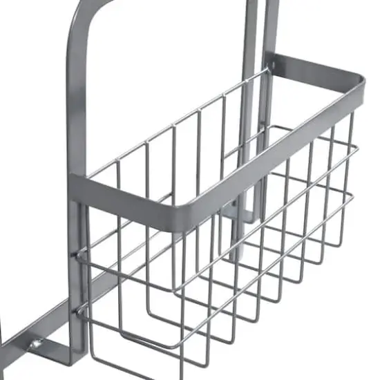Household Essentials 26" Metal Magnetic Organizer Rack Gray {7}