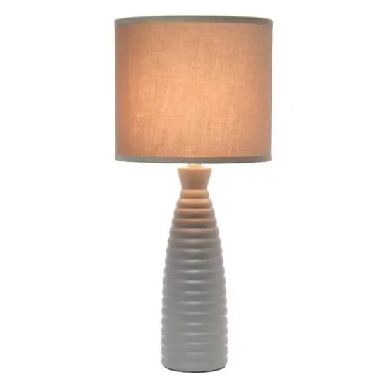 Simple Designs Alsace Bottle Table Lamp Taupe {5}