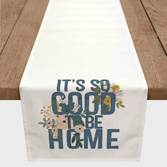 90" It's Good to Be Home Cotton Twill Runner {3}