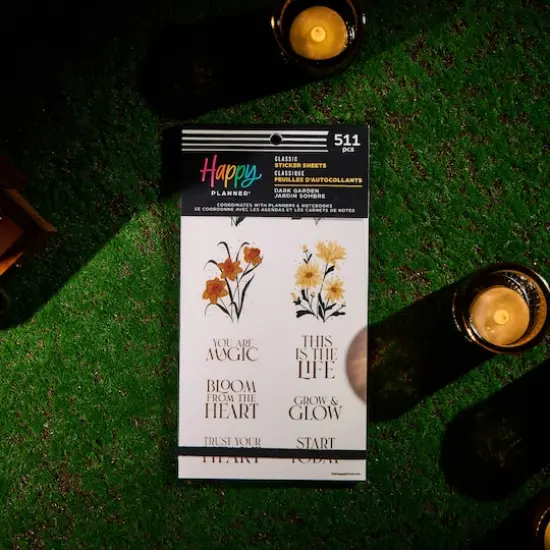 The Classic Happy Planner&reg; Dark Garden Sticker Book {5}