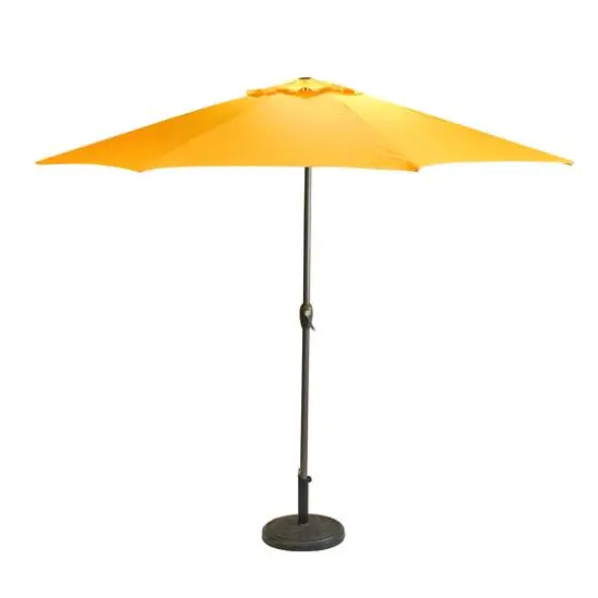 9ft. Yellow Outdoor Patio Market Umbrella {1}