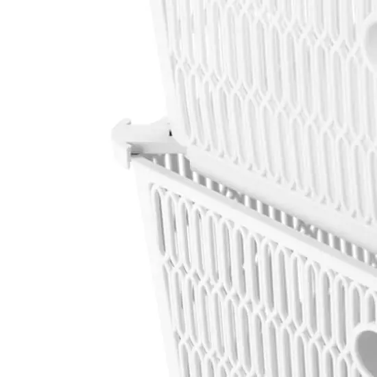 Simplify Slide 2 Stack It Small Storage Tote Baskets, 2ct. White {9}