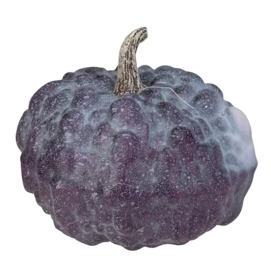 7" Purple & White Textured Pumpkin Tabletop D&eacute;cor {1}