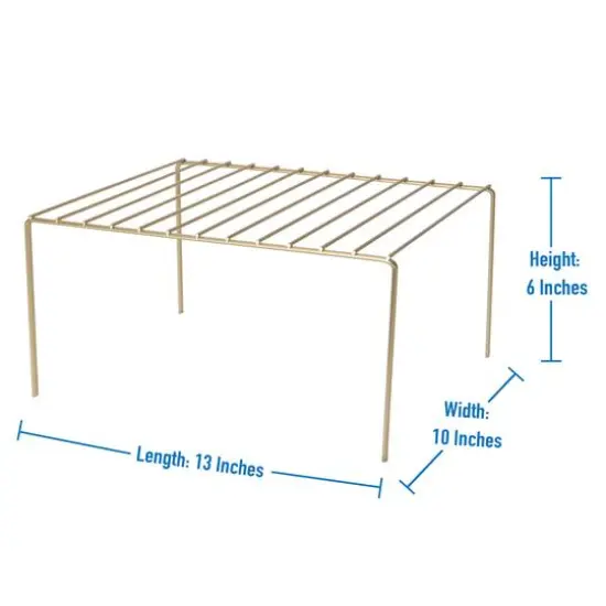 Kitchen Details Satin Gold Medium Helper Shelf {4}