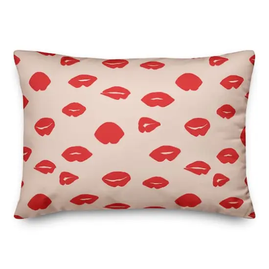 J'Adore Lips Rectangle Throw Pillow {3}