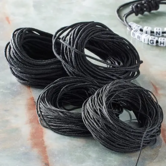 Black Mix Nylon Cord by Bead Landing&trade; {3}