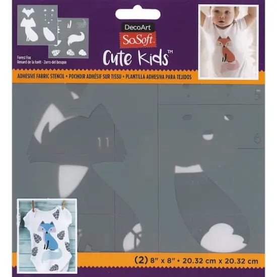 DecoArt&reg; SoSoft&reg; Forest Fox Fabric Stencils {1}