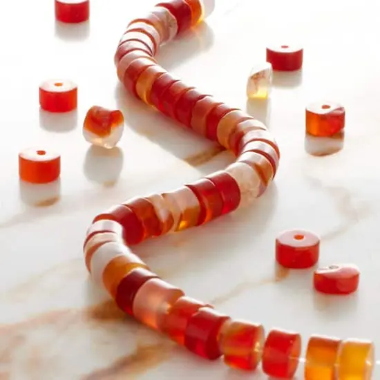 Red Agate Heishi Beads, 6mm by Bead Landing&trade; {3}