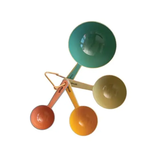 Hello Honey&reg; Multicolor Enameled Stainless Steel Measuring Spoon Set {12}