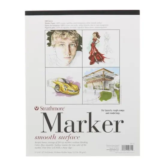 Strathmore&reg; 500 Series Marker Paper Pad, 11" x 14" {1}