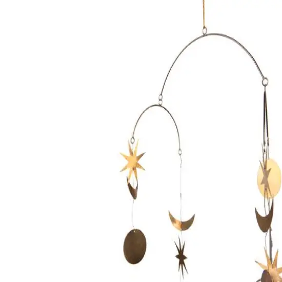 Hello Honey&reg; Star & Moon Brass Mobile {3}