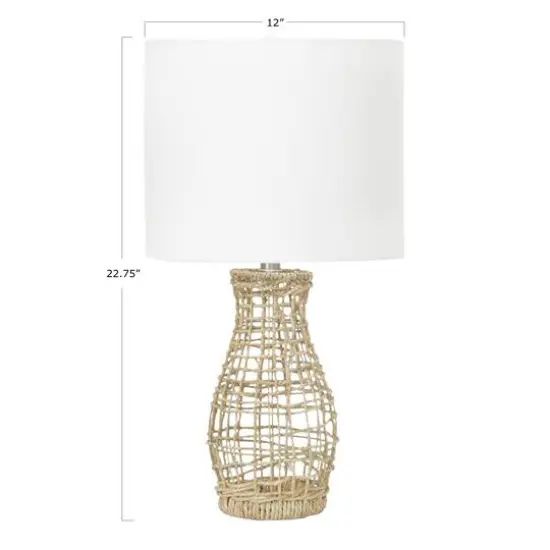 Hello Honey&reg; Rattan Table Lamp {8}