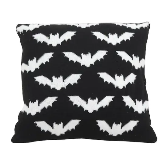 16" Black & White Bat Accent Pillow by Ashland&reg; {1}