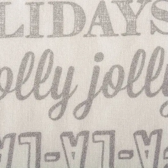 DII&reg; Silver Christmas Collage Tablecloth {4}