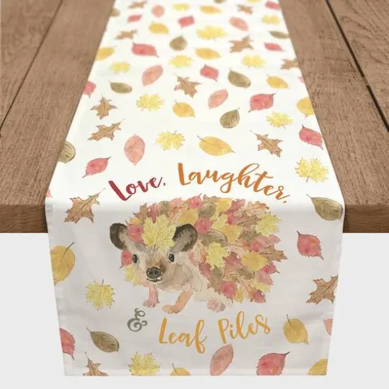 90" Leafy Hedgehog Table Runner  {4}