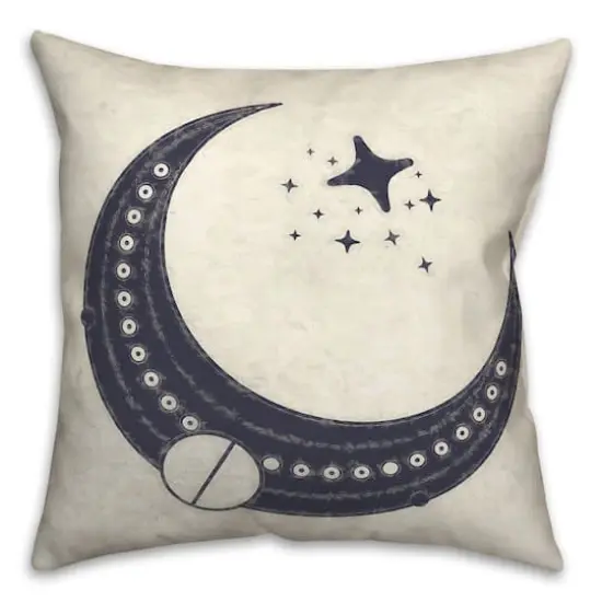 Half Moon Pattern 2 18" x 18" Throw Pillow {1}