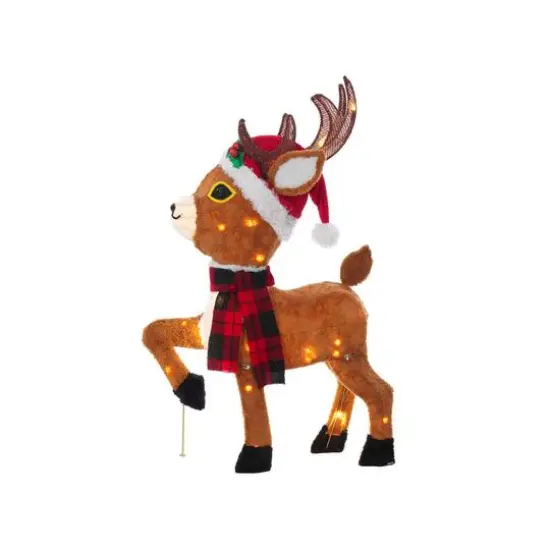 36" Plush Reindeer Figurine {3}