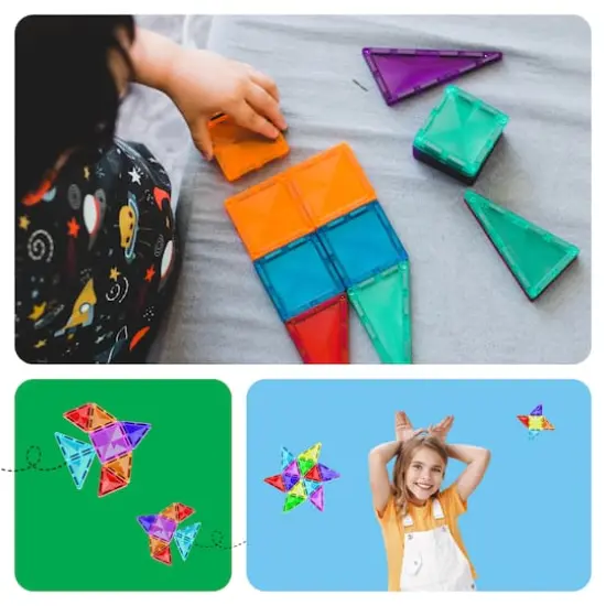 PicassoTiles&reg; 40-Piece Travel Size Building Block Tile Set {5}